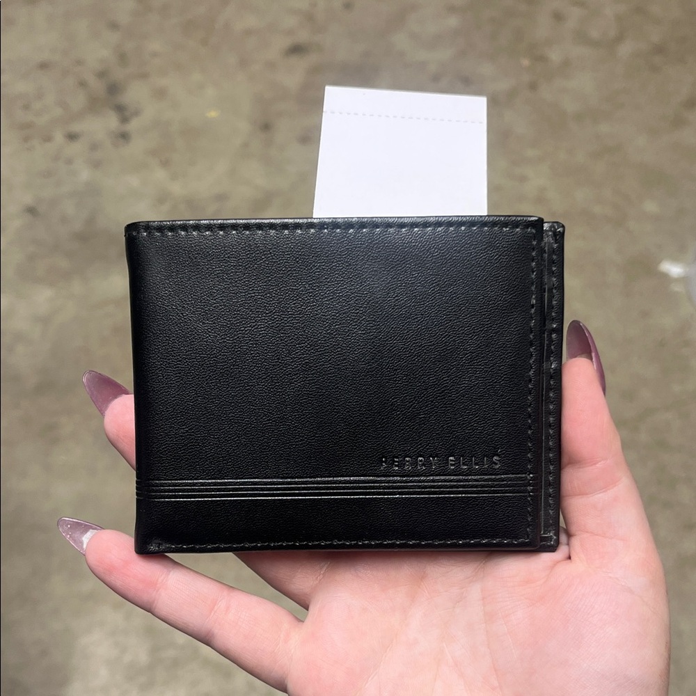 Perry Ellis Black Bifold Wallet